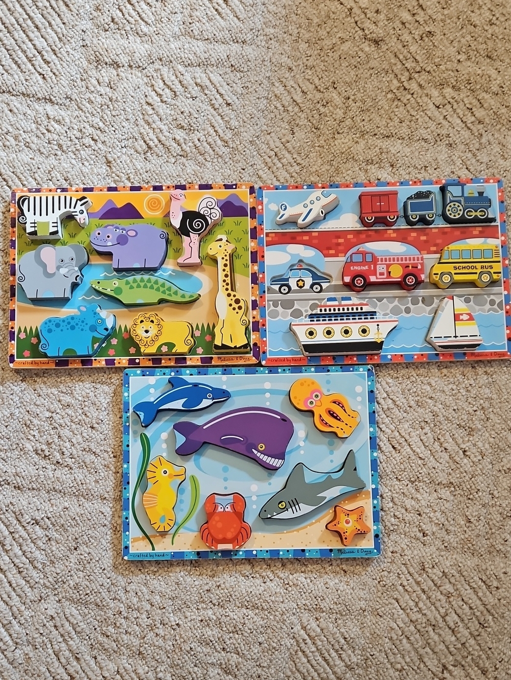 Wooden Melissa & Doug Puzzles